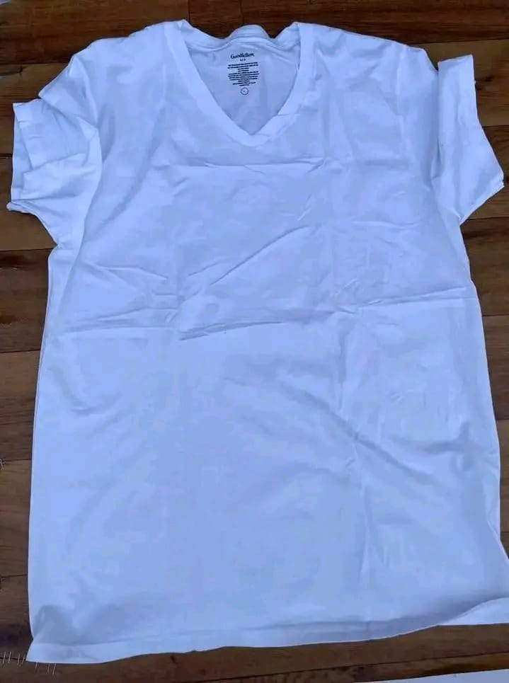 Adults' V-neck T-shirt each Kshs. 700
