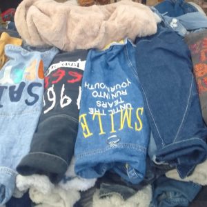Denim jackets each Kshs 1100