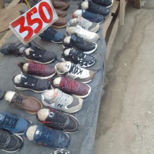 Mtumba rubbers and sneakers each Kshs 350