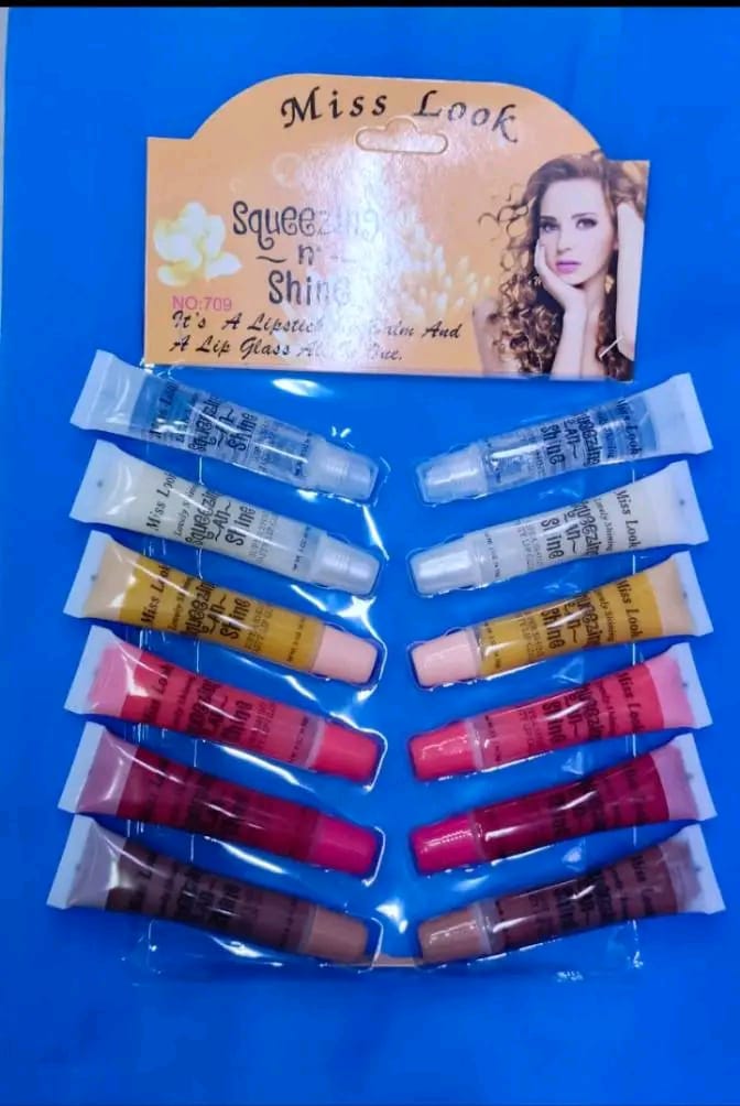 12 pieces of Lip Gloss each Kshs 500