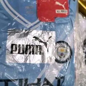 Puma V-Neck Striped Digital Slim Straight Short Sleeve Soccer Jersey Men Top each Kshs 700