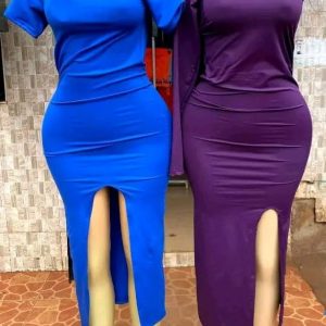 Ladies'Fashion Dresses with Front Slit each Kshs 800