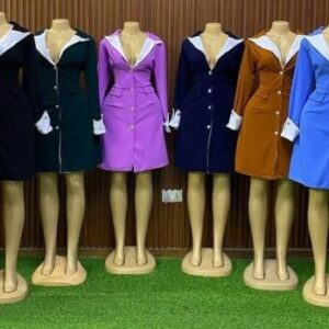 2026 Flashy Stylish Women's Mid-length Blazer Dress each Kshs 1800