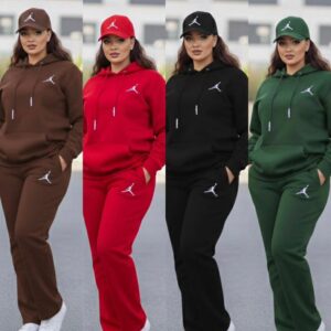 3 Piece Set Ladies/Women's Pullover Hoodie, Sweat Pant and a Cap each Kshs 1500